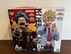 一番くじ僕のヒーローアカデミア紡ぐ力　A賞緑谷出久とB賞爆豪勝己