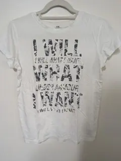 【美品】UNDER ARMOUR ホワイト Tシャツ　MD