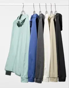 ユニクロ　ドライEX UVカットフルジップパーカー　メンズ　黒　XL