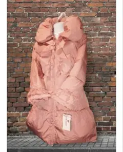 ギャラリービスコンティ／新品タグ付き／ビックカラーダウンコート袖フリル／管記ハン