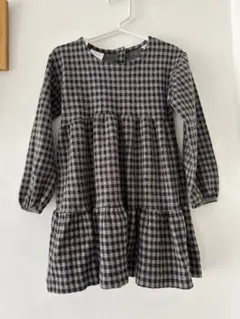 ZARA 女の子　チェック柄ワンピース