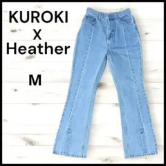 KUROKI×Heather コラボ　ブーツカットデニム　ライトブルー　M
