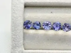 260328-30 天然石　タンザナイト5mm ピアス