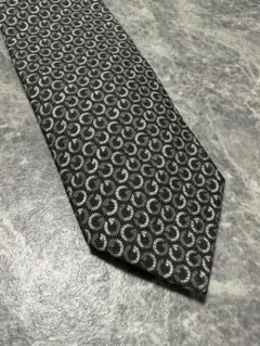 GUCCI グッチ GG インターロッキング 100%シルク 総柄 ロゴネクタイ
