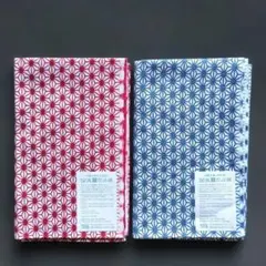 かまわぬ 手ぬぐい 麻の葉 赤 青のサムネイル