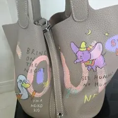 guernika グラフィティプリント レザー ハンドバッグ - メルカリ