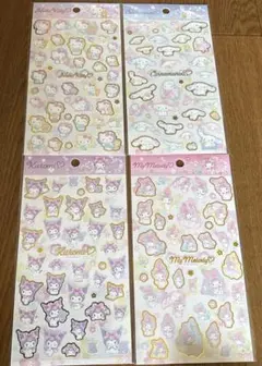 箔押しシール　サンリオ　さくら　マイメロディー　キティ　クロミ　シナモロール