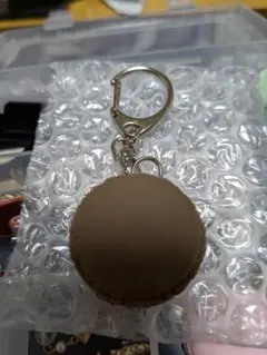 チョコマカロン型キーホルダー 検）Q-pot.、スイーツデコ、ロリィタファッショ