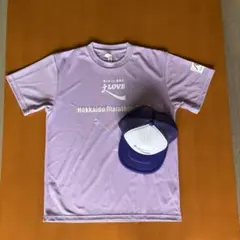 北海道マラソン2026 Tシャツとキャップ　(紫系)