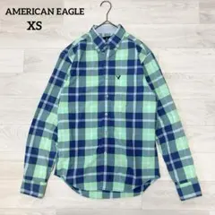 【AMERICAN EAGLE】アメリカンイーグル　ボタンダウンシャツ　XS