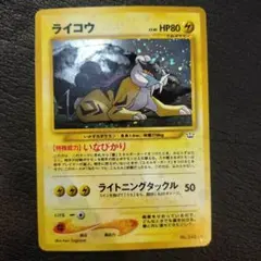 ライコウ ☆ ポケモンカードe「拡張パック第4弾 裂けた大地」 キラ 039