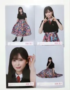 遠藤理子 生写真 12th Single BACKS LIVE 黒衣装 櫻坂46