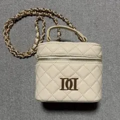 【ダーリッチ】 キルティングスクエアミニバック ベージュ