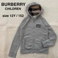 BURBERRY ジップアップ パーカー　フーディ　ノバチェック 裏起毛