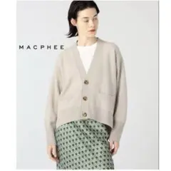 【美品】マカフィー ラムカシミヤ Vネックカーディガン 近年モデル