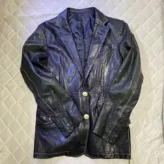 【期間限定出品】コムサデモード ラムレザー　テーラードジャケット Sサイズ