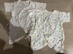 ベビー肌着 短肌着 コンビ肌着 新生児 2枚セット まとめ売り