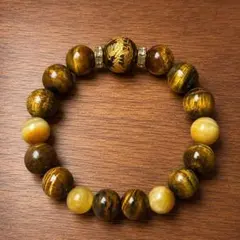 金彫り 龍 タイガーアイ ブレスレットのサムネイル