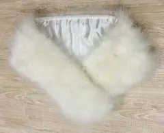 ホワイトファー 着物ショール　成人式　結婚式