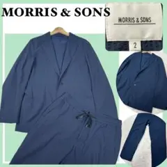 ✨美品✨MORRIS&SONS シアサッカー ネイビー セットアップ 2 M