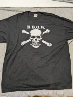 B.B.O.W. スカルデザイン Tシャツ XL Hanes US輸入