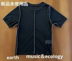 earth.music＆ecology.ブラックチュール半袖 Tシャツのサムネイル