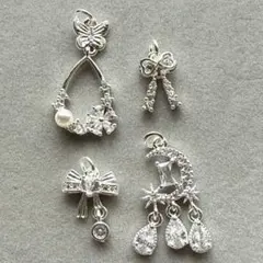 『No.P347』ロンデルパーツ　ブレスレットパーツ　スペーサー　金属パーツ