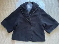 ルネ Rene❤︎2024❤︎テディボアコート❤︎ブラック❤︎34❤︎ケープ型