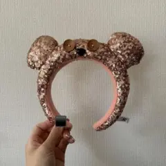 ユニバ　ティム　キラキラカチューシャ　ピンク