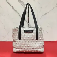 JIMMY CHOO トートバッグ スターエンボス ホワイト - メルカリ