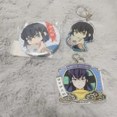 鬼滅の刃 伊之助 アクリルキーホルダー・缶バッジセット