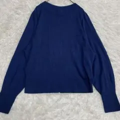 【UNTITLED】アンタイトル　青色　濃青　長袖ニット　2 M 美品