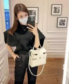 dolce フロッキードットパンツ　Sサイズのサムネイル