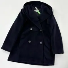 極美品★ Max Mara カシミヤ混 ウール ダブル フーデット コートのサムネイル