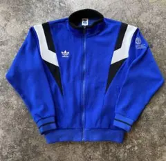 90s adidas トラックジャケット ロゴ刺繍　ジャージ　デサント社製　古