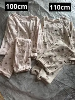 パンダ柄　さくらんぼ柄　上下セット　まとめ売り100cm 110cm 長袖　薄手