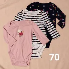 BabyGAP UNIQLO 長袖ロンパース 3点セット