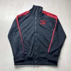 PUMA ジャージ サイズL 黒×赤