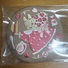 サンリオ刺繍缶バッジ3 マロンクリーム