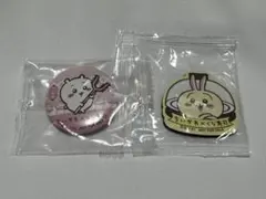 ちいかわ くら寿司 ちいかわ缶バッジ+うさぎマグネットシート×1