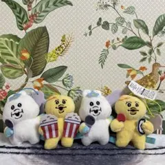 んぽちゃむ セリフ付きマスコット きみまろ おぱんちゅうさぎ ぬいぐるみ ４点