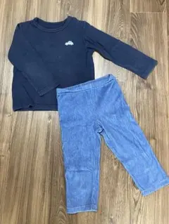 【GITA/UNIQLO】長袖Tシャツとスボン110cmセット