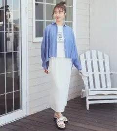 earth music&ecology ナロースカート