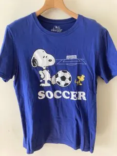 スヌーピーTシャツ　半袖Tシャツ　サッカー　応援Tシャツ　スヌーピー　レディース