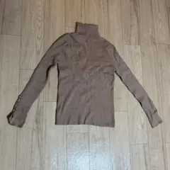 RANDA ランダ タートルネックニットセーター F ベージュ