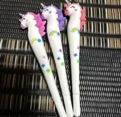 ユニコーンデザイン ボールペン 3本セット