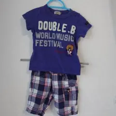 ミキハウスDOUBLE.B Tシャツとパンツセット 90 - メルカリ