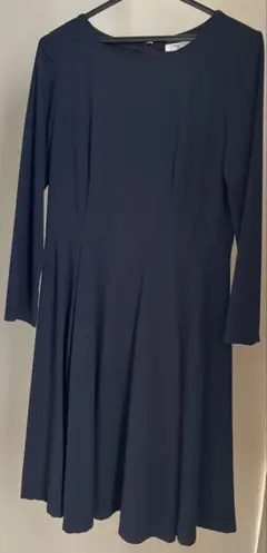 NATURAL BEAUTY BASIC ネイビー ワンピース L