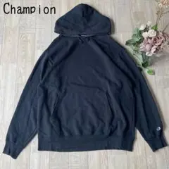 【Championチャンピオン】スウェットプルパーカー　袖ワンポイント　ゆるだぼ