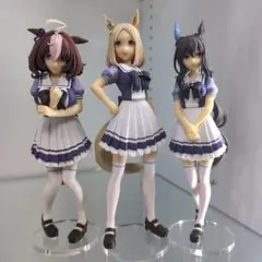 ウマ娘　フィギュア3体セット+アクリル台座＆元台座